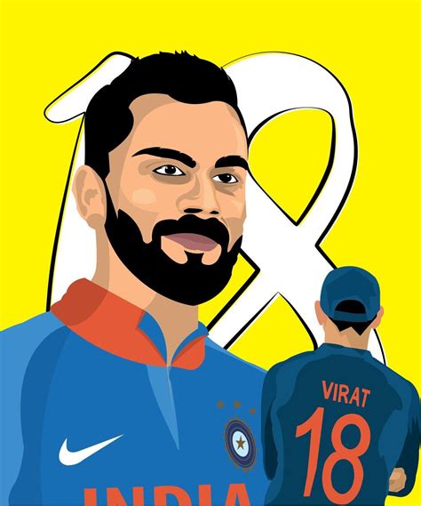 virat kohli cartoon images|vk18 wallpaper.